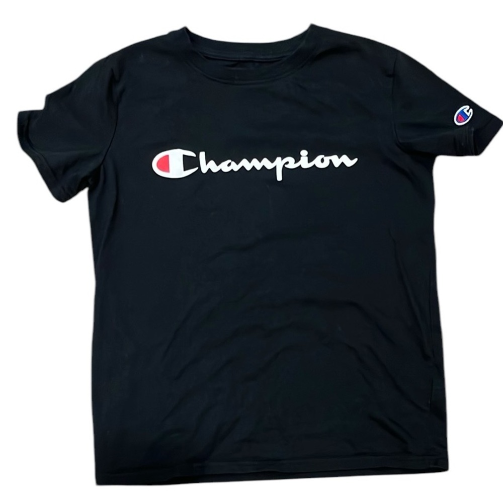 DONATING 5/30. 
Champion Black Shirts & Tops